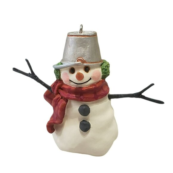 3 Hallmark Keepsake Snowmen Of Mitford Ornaments Christmas Holiday Snowman 1999 - Picture 5 of 12